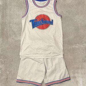 Space Jam Tune Squad Lola Jersey & Shorts Set White Mesh Basketball Outfit